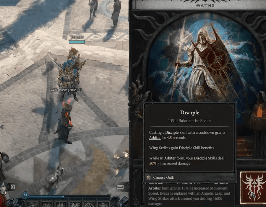 Паладин в Diablo 4: Lord of Hatred — Сборка через Арбитр правосудия